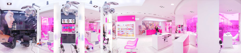 Virtuelles Flash Panorama von der BIPA Styling Lounge by Ultimativ Group, Jakominiplatz 25, 8010 Graz. The Lounge!